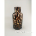 tortoise shell leopard print pattern leopard vase